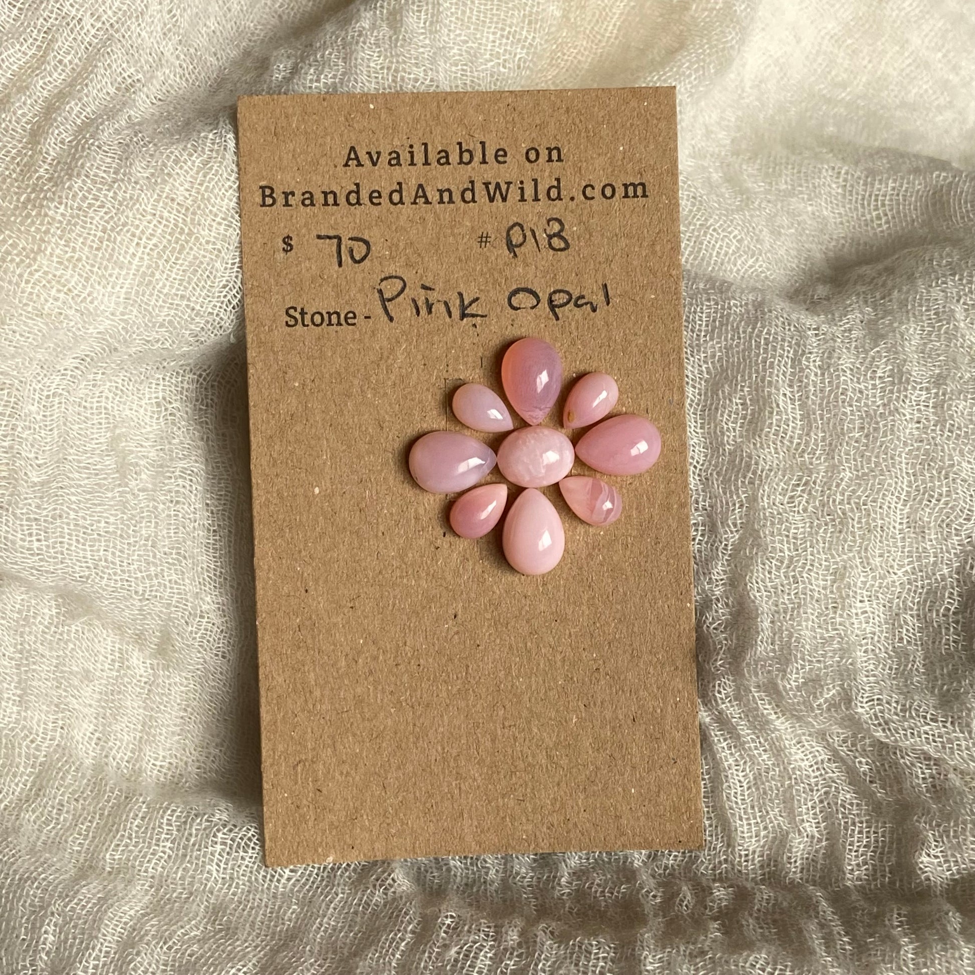 Pink Opal cabochon - P018 BD5101D5-A1E3-4515-A8E3-DFF281829B0F Brandedandwild.com