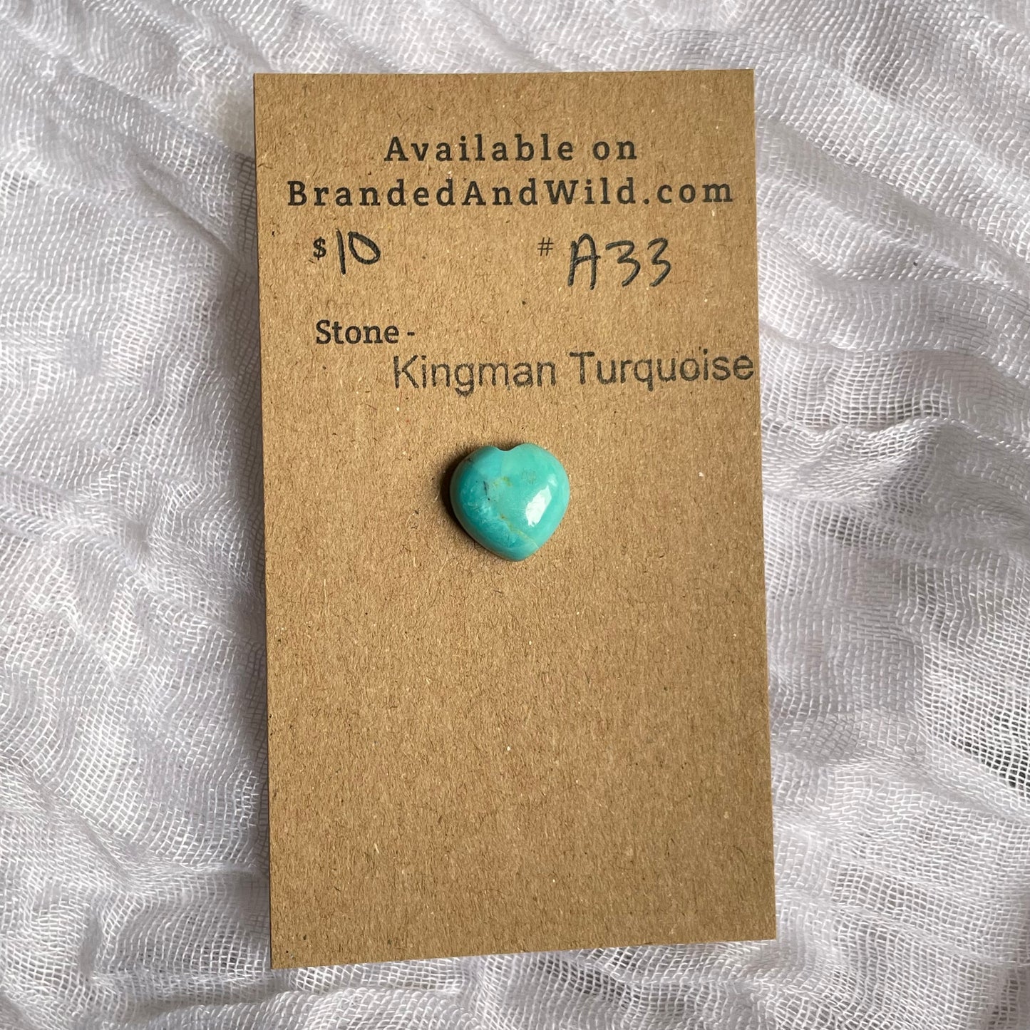 Kingman Turquoise Cabochon - KT33 BD5C535E-4352-42F6-BA1A-8FE5A10BFB29 Brandedandwild.com