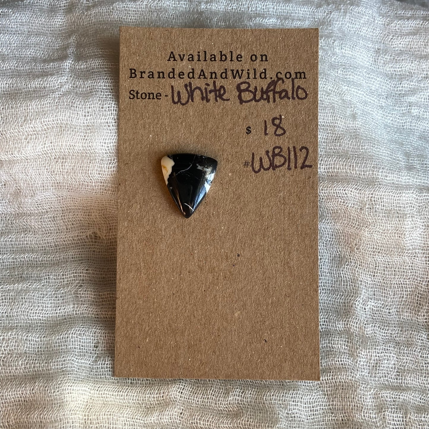 White Buffalo Cabochon - WB112