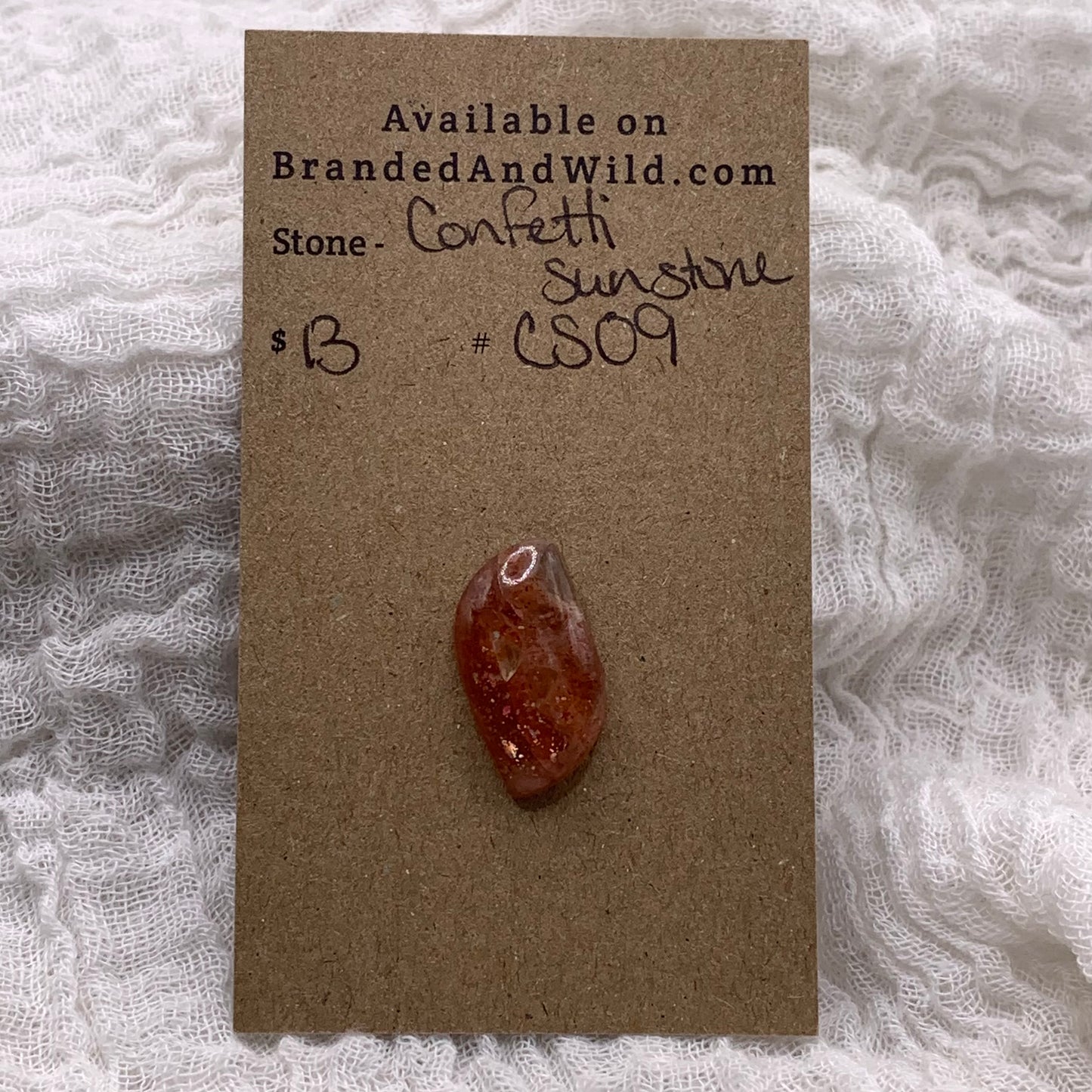 Confetti Sunstone Cabochon - CS09