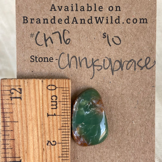 Chrysoprase Cabochon - Ch76 BD8BCB8B-BA03-44EB-B1CE-730BD1A0395C Brandedandwild.com