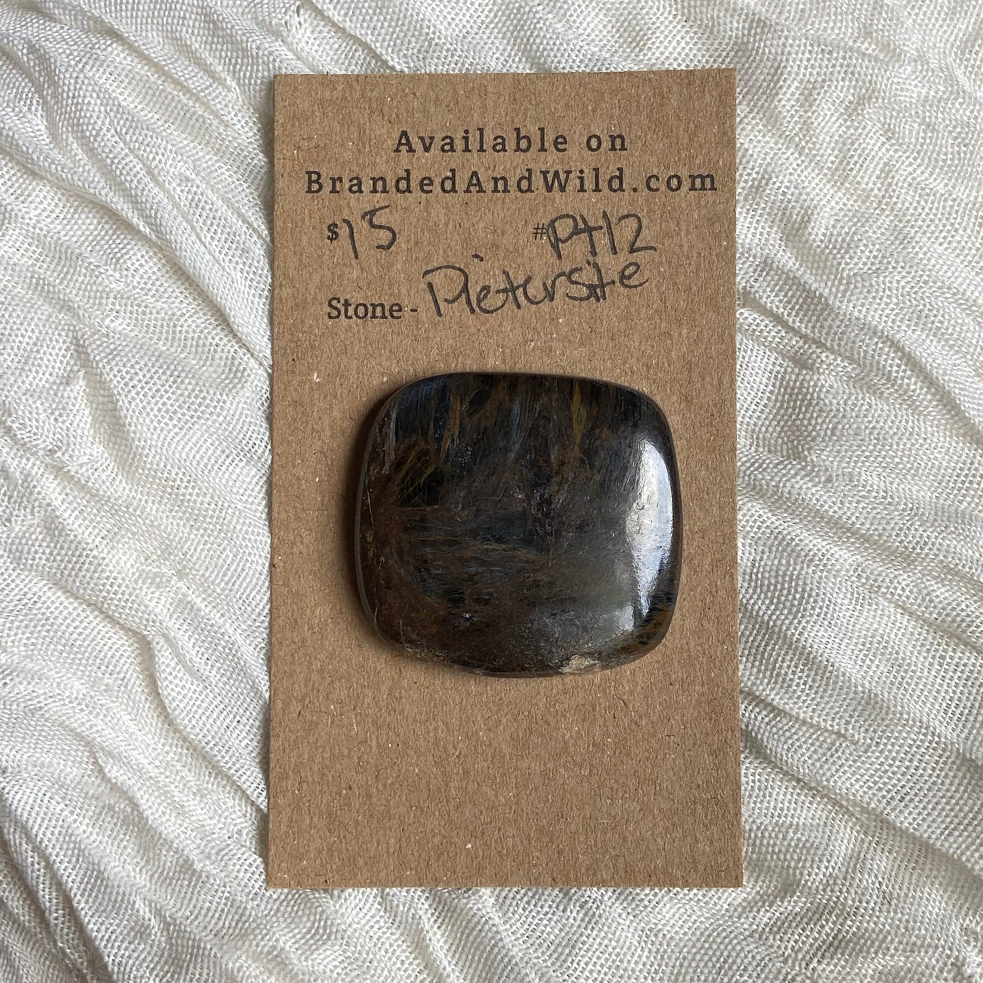 Pietersite Cabochon - PT12 BD9B5355-FF08-4DD5-B49D-73C60D08E323 Brandedandwild.com