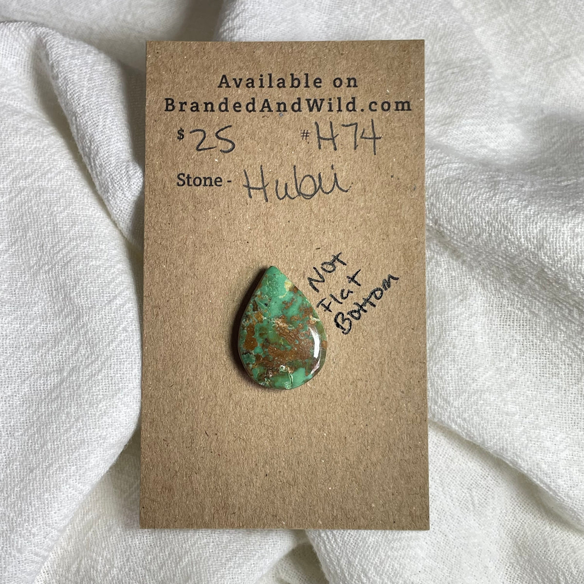 Hubei Turquoise Cabochon - H74 Not flat bottom BDA605BA-4A07-4429-8EFA-01CB1CDAEC72 Brandedandwild.com