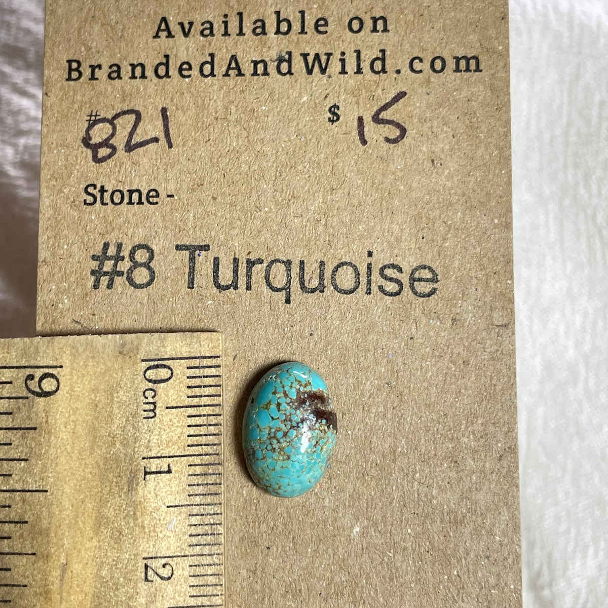 #8 Turquoise Cabochon - #821 BDB6DEF1-E942-49C8-8916-2D2738C858AD Brandedandwild.com