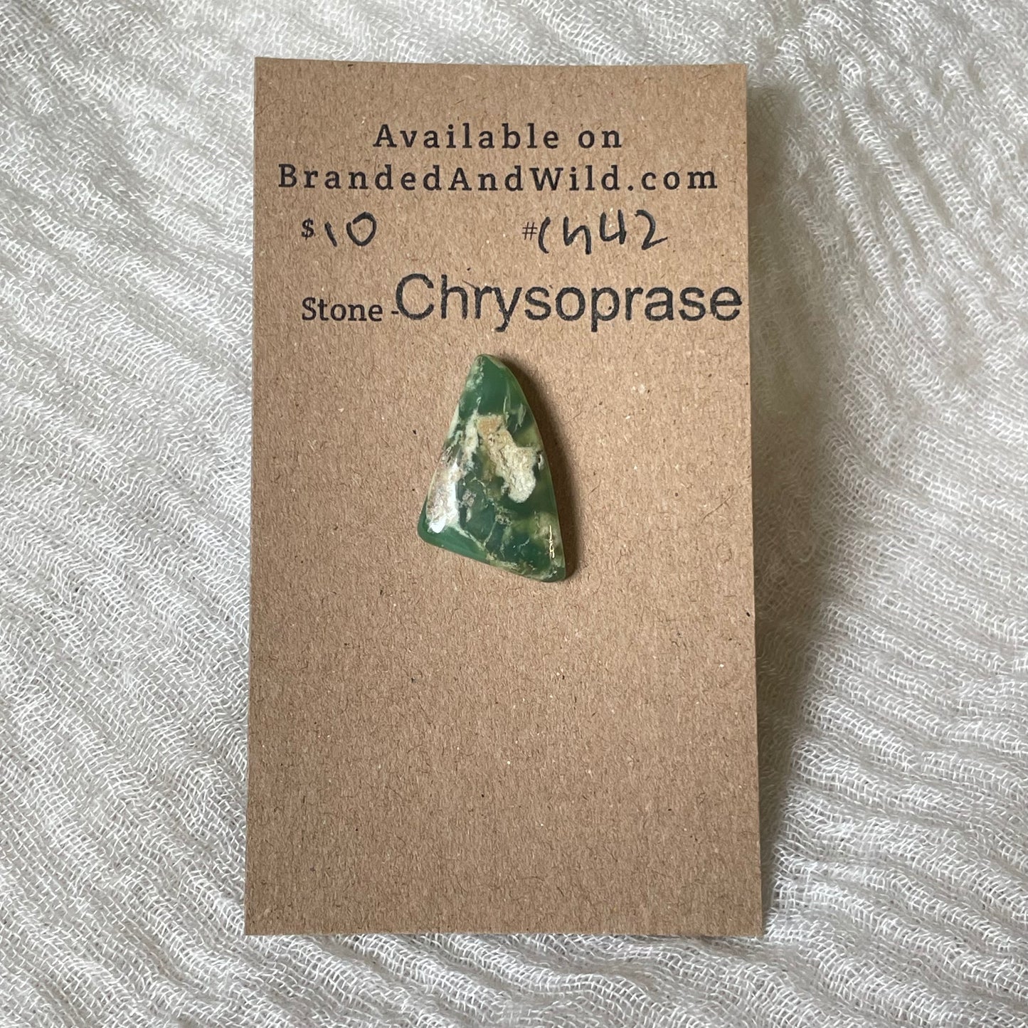 Chrysoprase Cabochon - Ch42 BDC11CBA-7CEE-4D54-A2D9-856B81D9E929 Brandedandwild.com