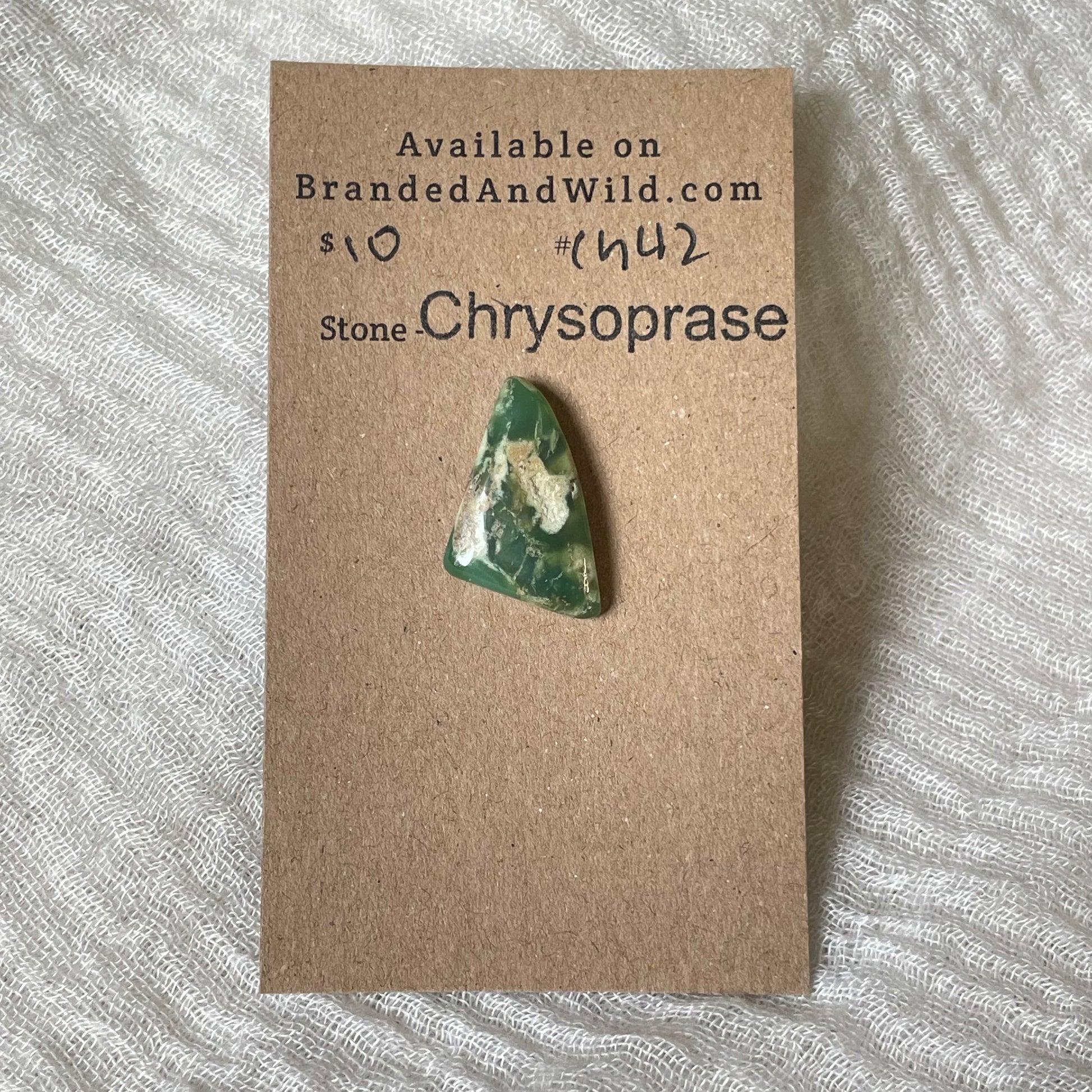 Chrysoprase Cabochon - Ch42 BDC11CBA-7CEE-4D54-A2D9-856B81D9E929 Brandedandwild.com