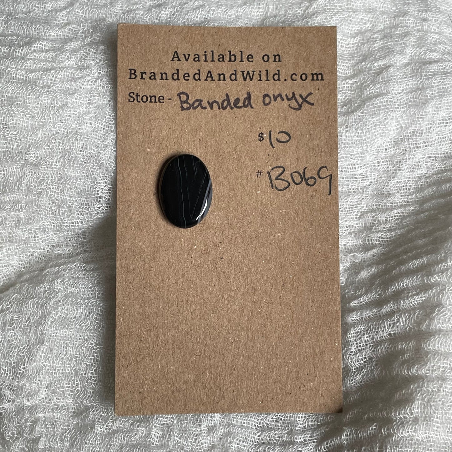 Black Onyx - Cabochon - BO69
