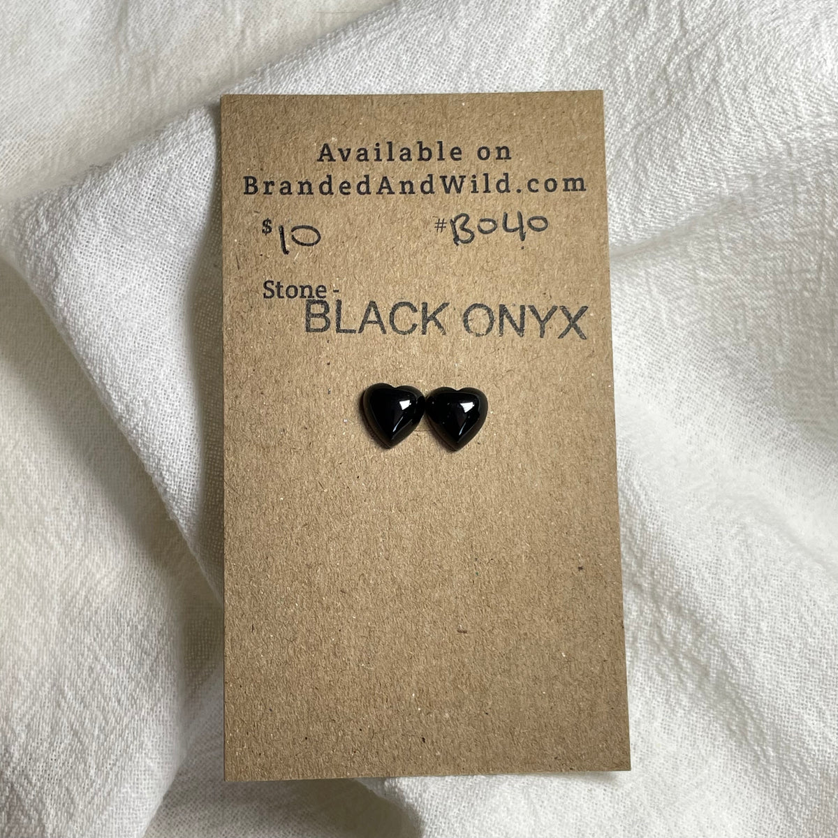 Black Onyx - Cabochon - B040 BE1B53C2-6728-40EF-82D3-6A393B6F47C2 Brandedandwild.com