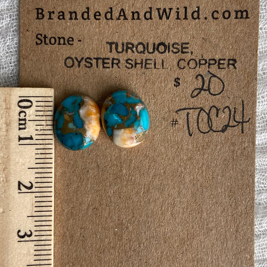 Turquoise, Oyster Shell, Copper - TOC24