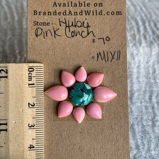 Hubei / Pink Conch Cabochon - Mix11