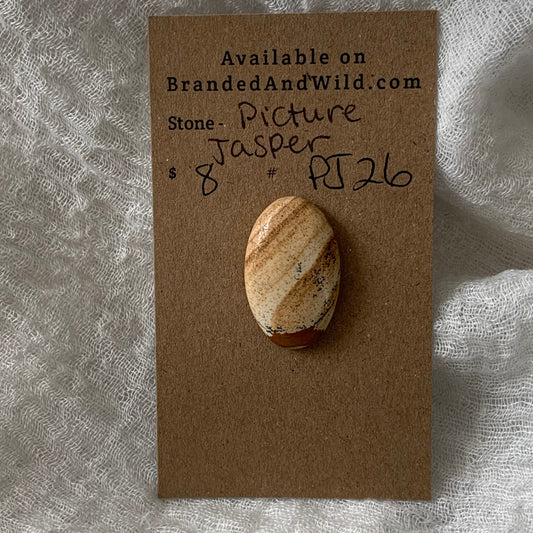Picture Jasper cabochon - PJ26
