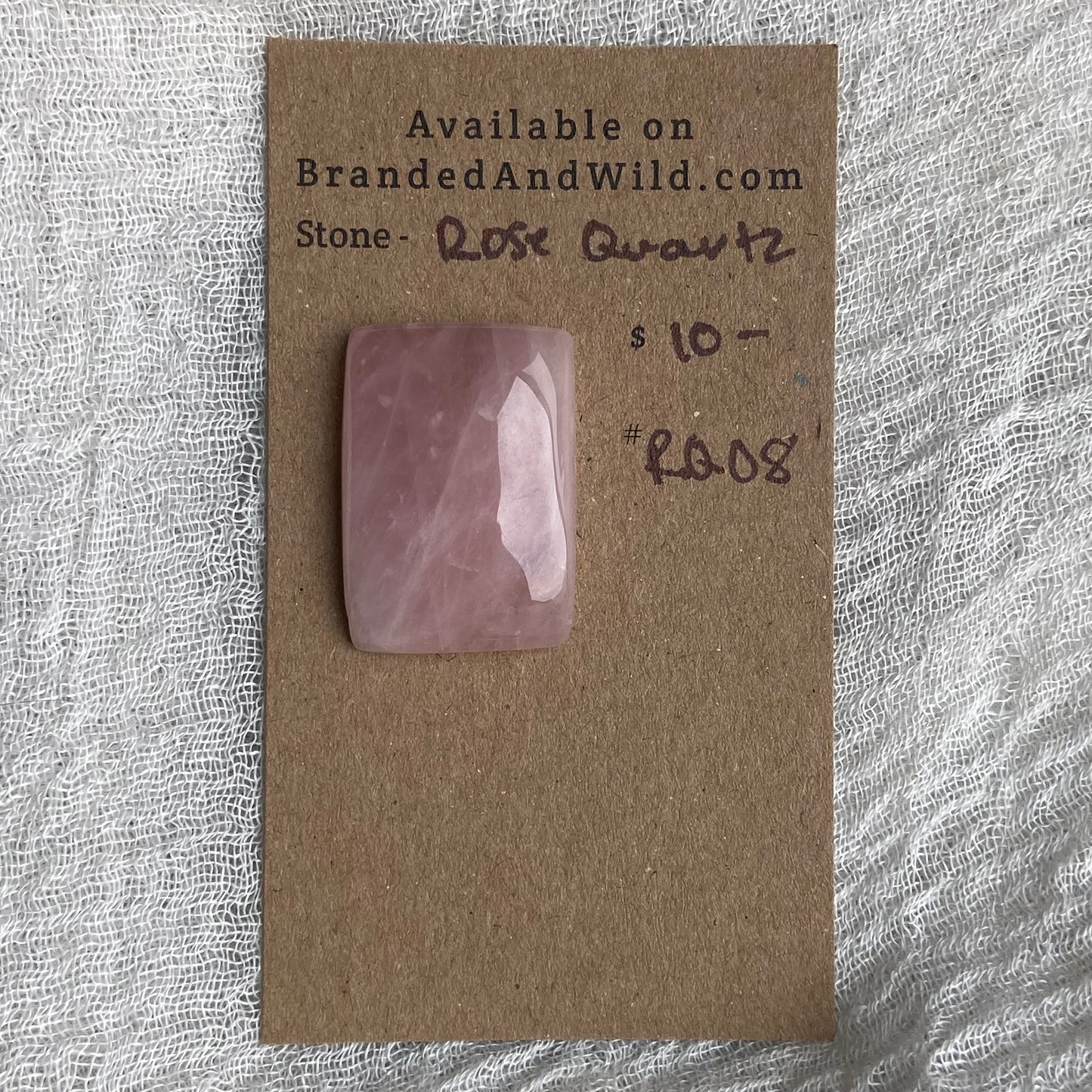 Rose Quartz Cabochon - RQ08