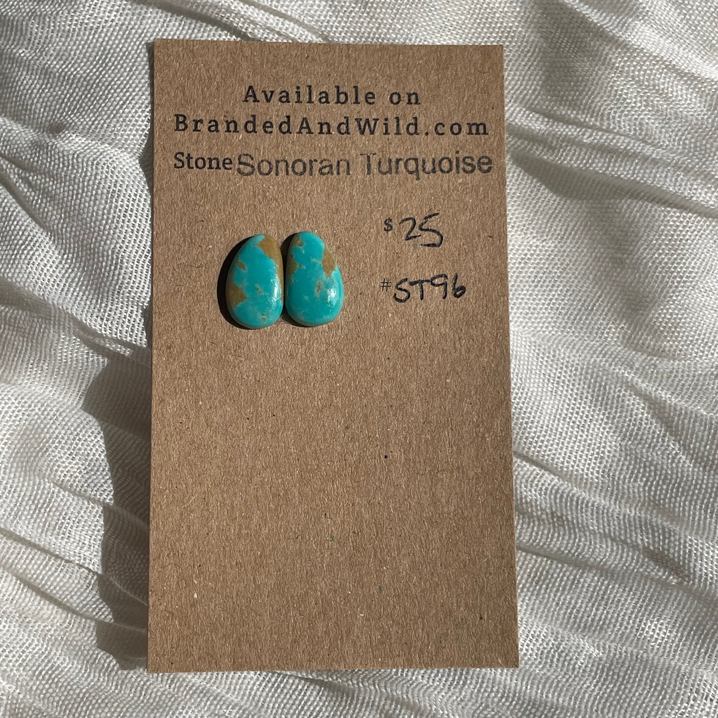 Sonoran Turquoise Cabochon - ST96 BE883034-A57A-4A70-9A26-BEE20666EC7A Brandedandwild.com