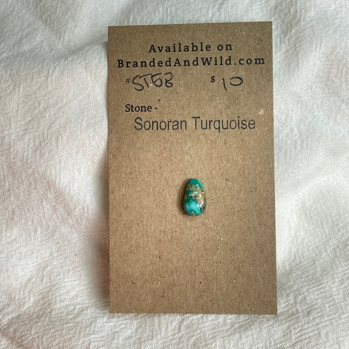 Sonoran Turquoise Cabochon - ST58 BE985001-F9E4-4E02-85F3-3914D3DD8B10 Brandedandwild.com