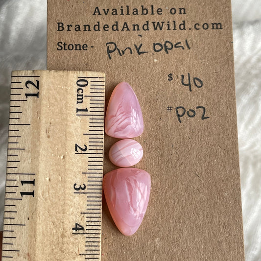 Pink Opal Cabochon - P02 BE9CEDC5-6EFE-4C78-AD39-B1191B4349CA Brandedandwild.com