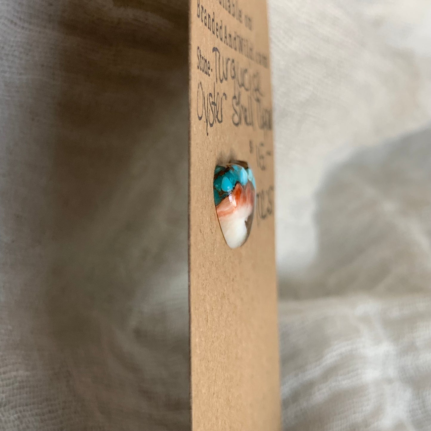 Turquoise, Oystershell, Copper Cabochon - TOC25
