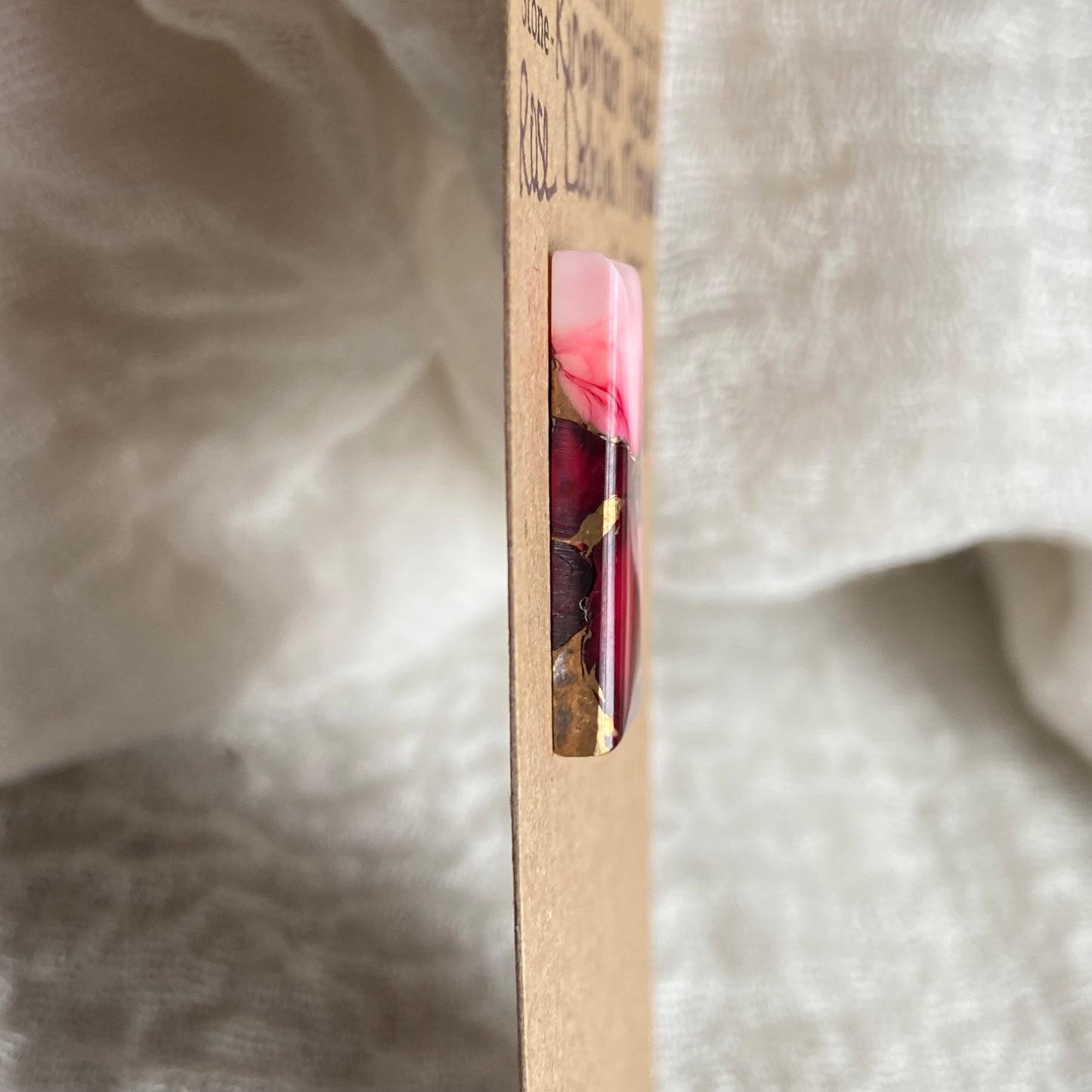 Kingman Red Dahlia Rose Mohave Cabochon - KR16