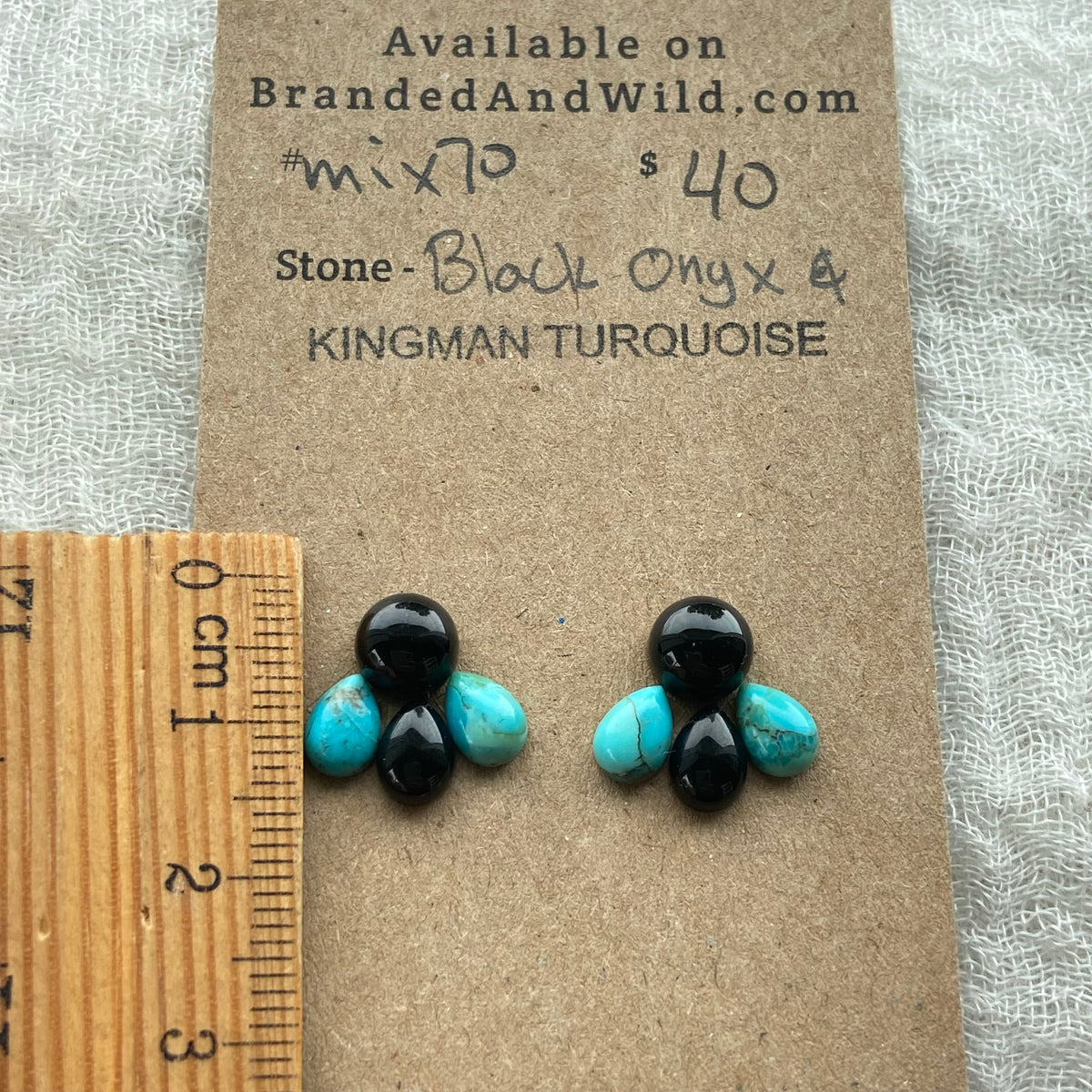 Kingman / Black Onyx Cabochon - Mix70