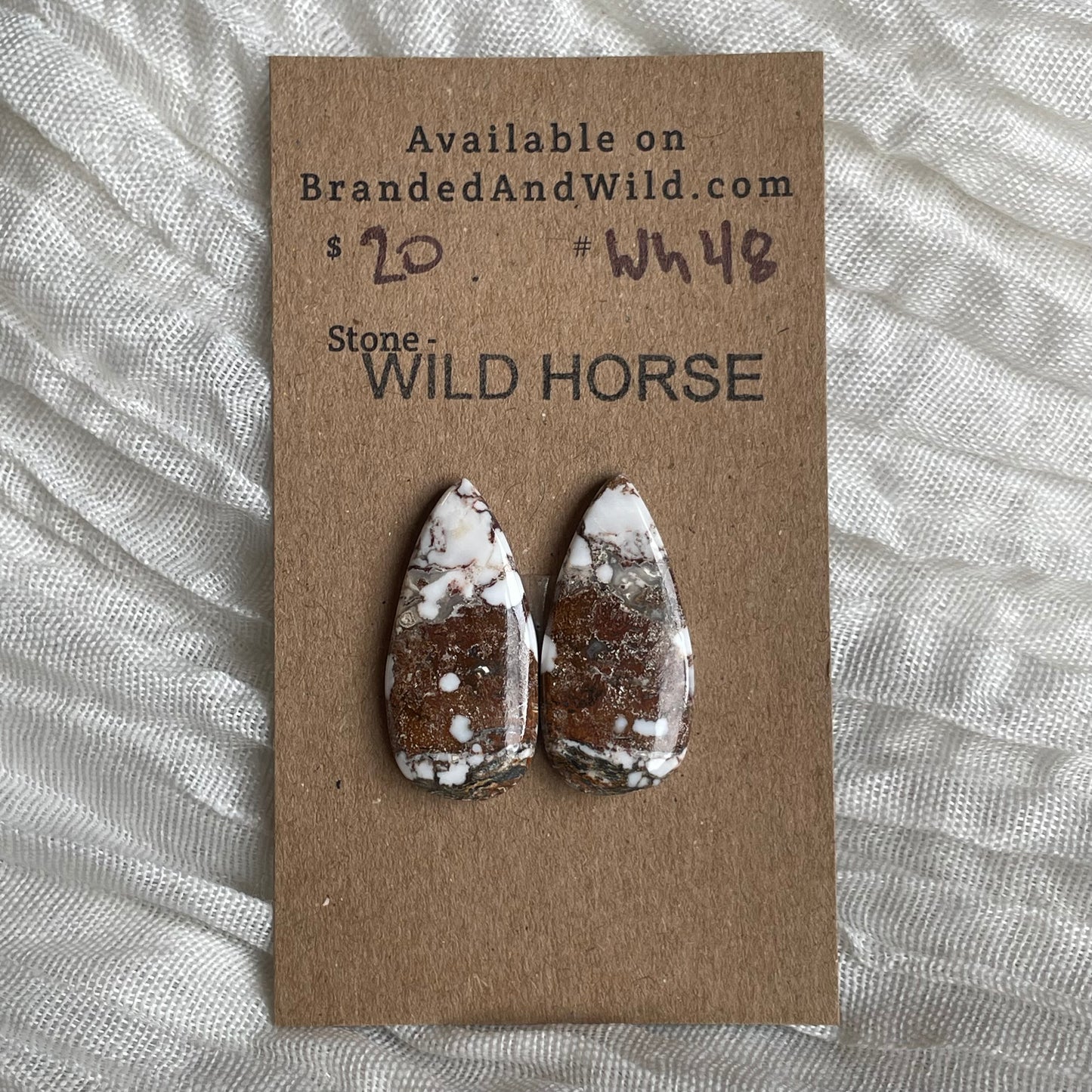 Wild Horse Cabochon - WH48 BED0F5C9-EE4D-40CC-9509-103887B8FD17 Brandedandwild.com