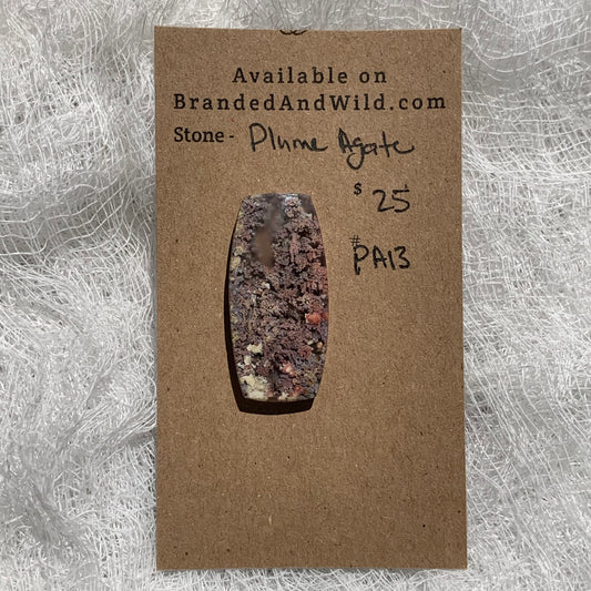 Plume Agate Cabochon - PA13