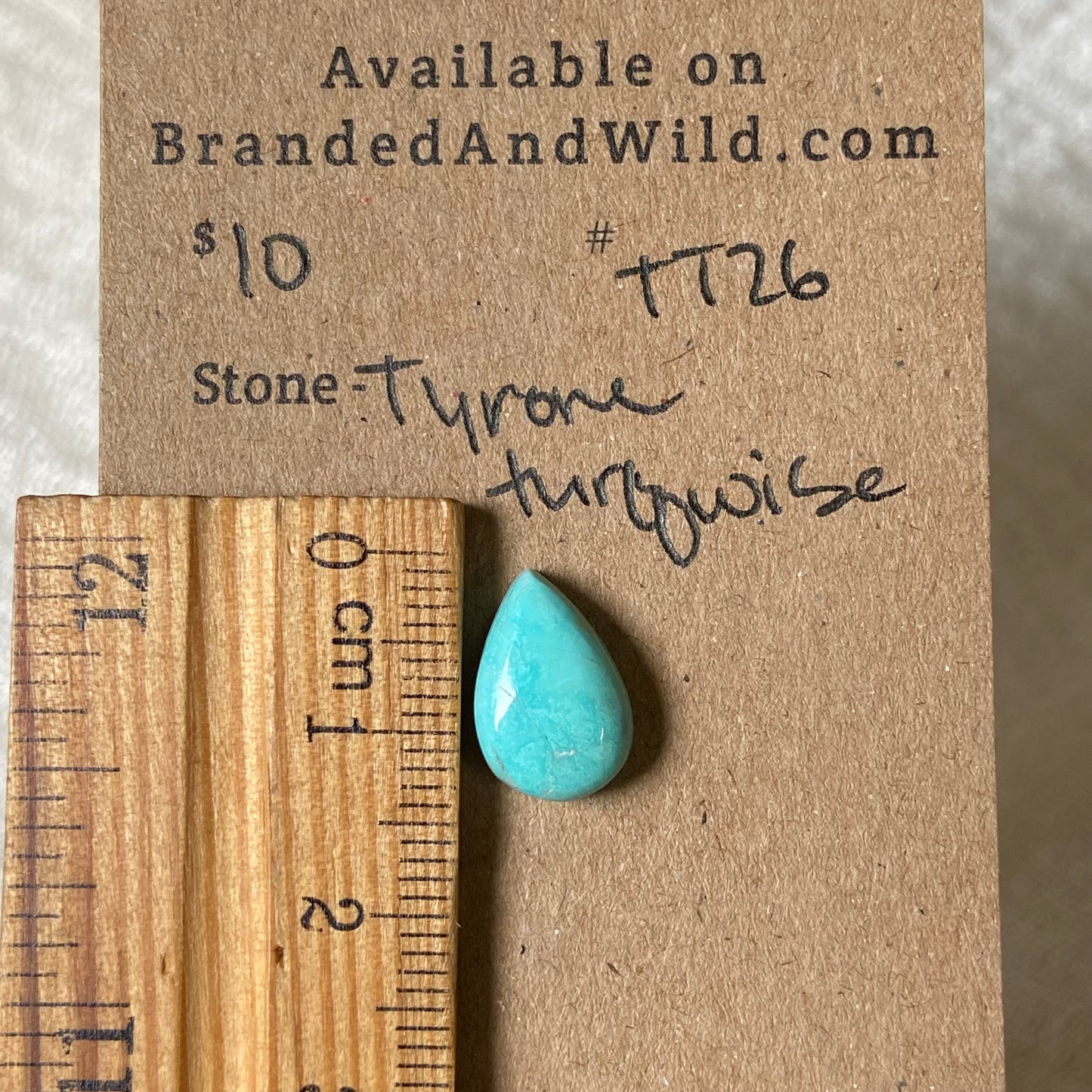 Tyrone Turquoise Cabochon - TT26 BEF8F3F1-50C2-4A35-AE5D-4700945B2344 Brandedandwild.com
