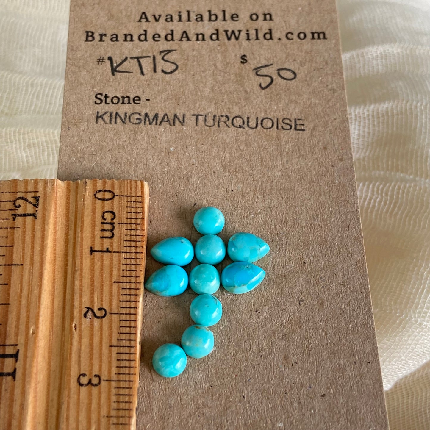 Kingman Turquoise Cabochon - KT15 BEFC80BB-0A4E-4E9D-8B45-1A31AADE1CBA Brandedandwild.com