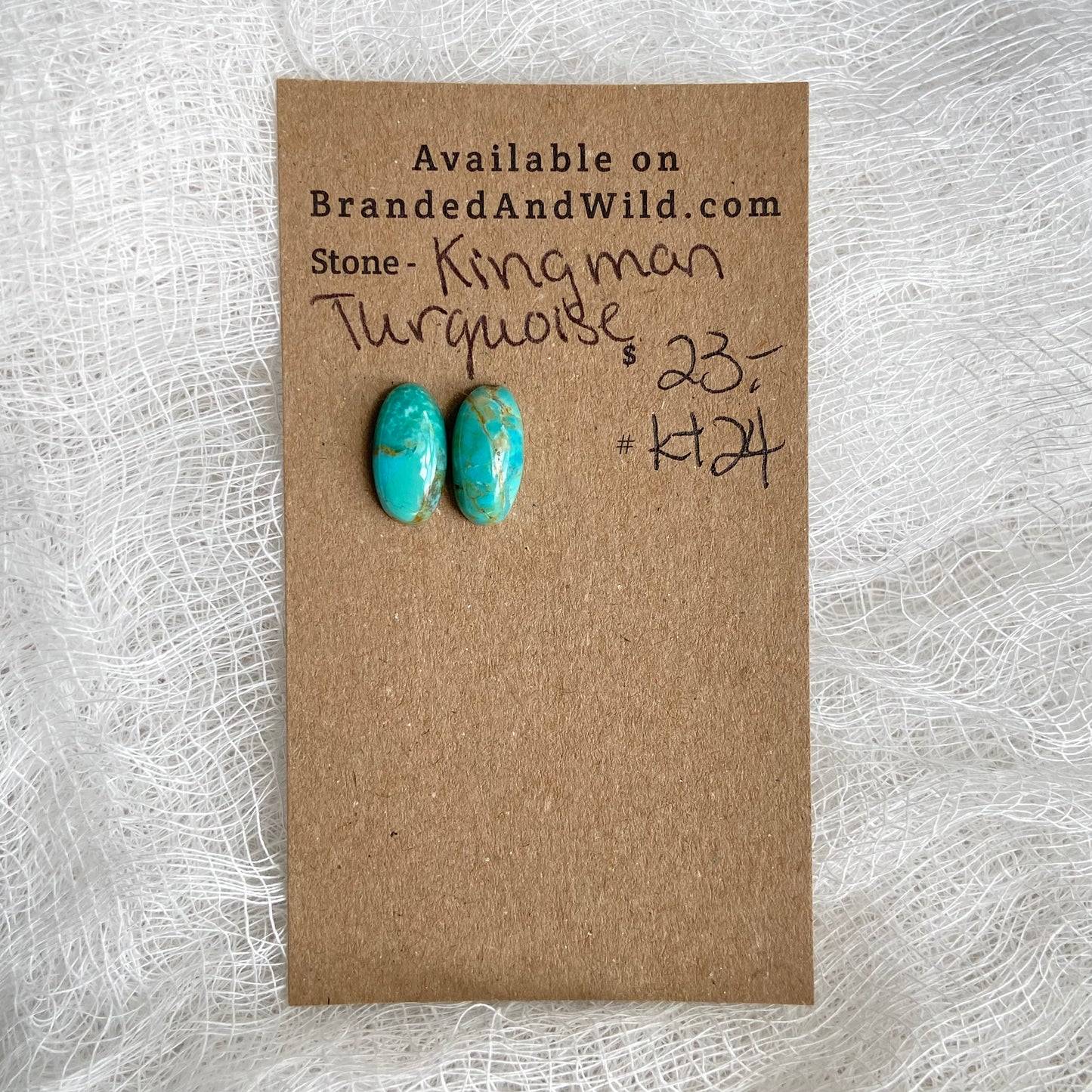 Kingman Turquoise (composite) Cabochon - KT24