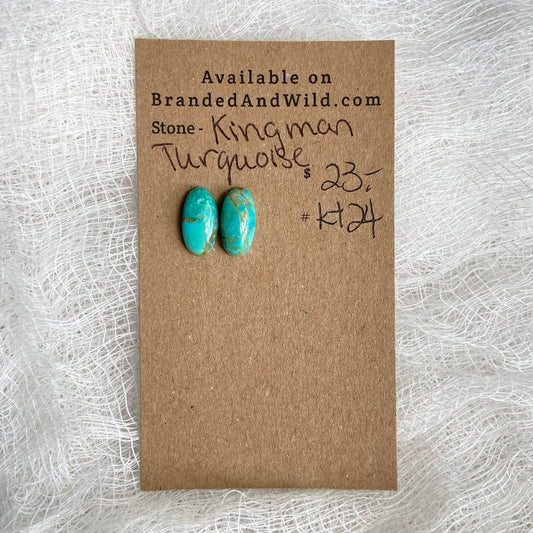 Kingman Turquoise (composite) Cabochon - KT24
