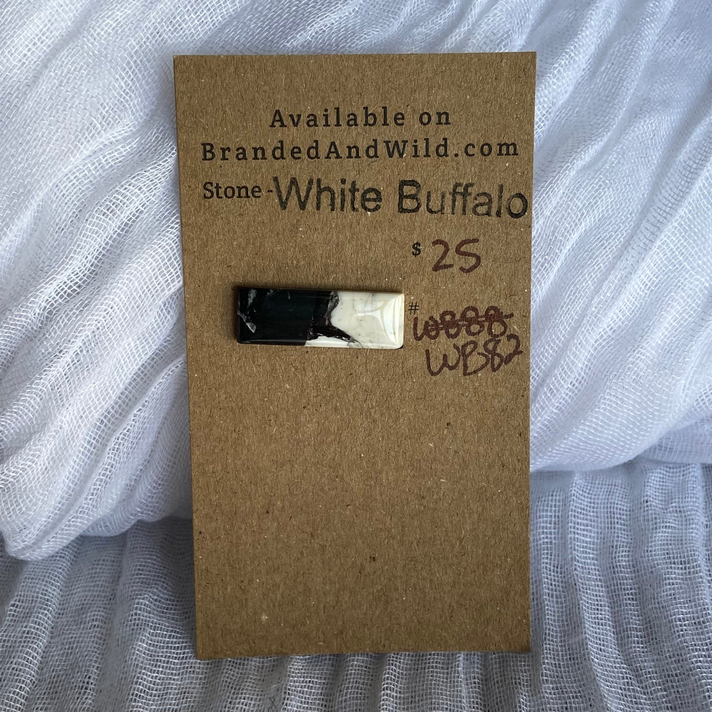 White Buffalo Cabochon - WB82