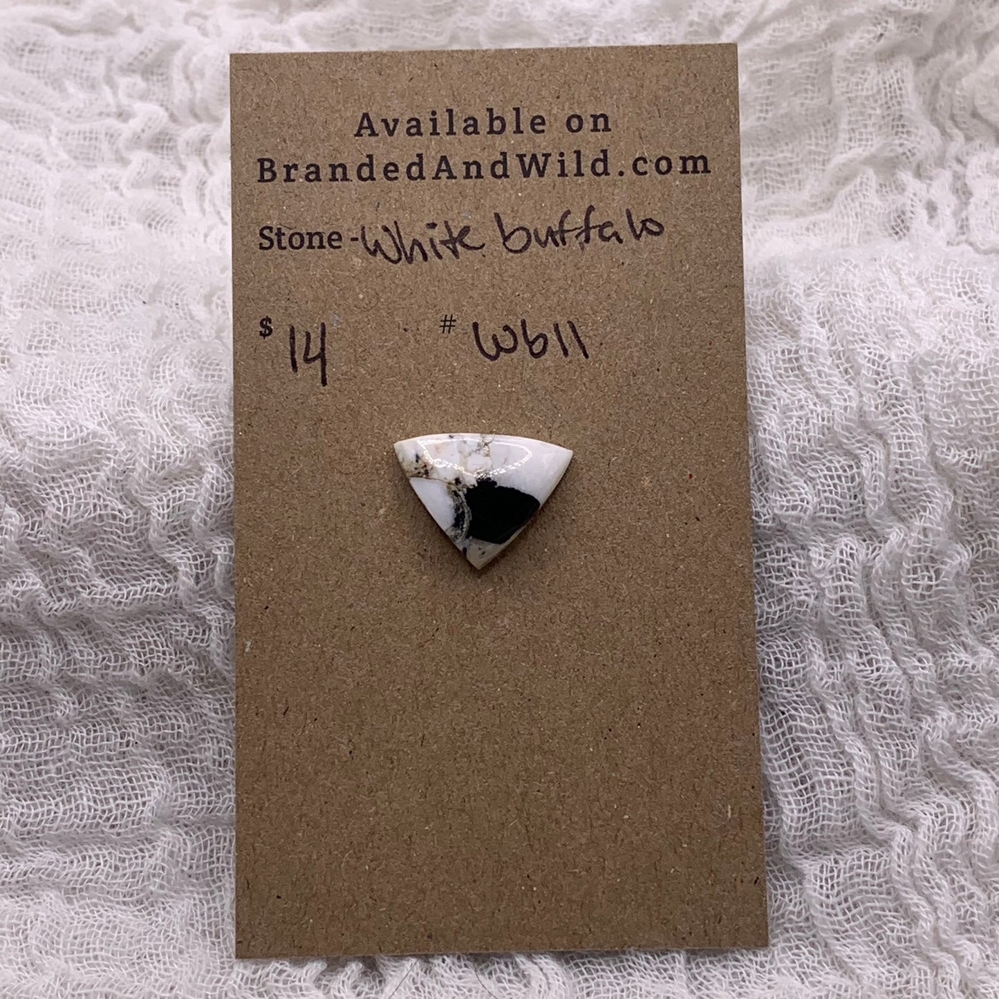 White Buffalo Cabochon - WB11