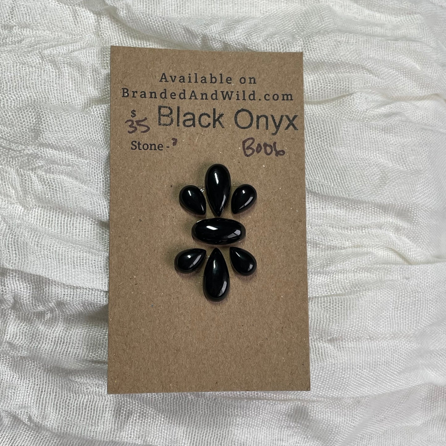 Black Onyx - Cabochon - B006 BF3329D0-1A9F-4BC2-9F5E-153917B23651 Brandedandwild.com