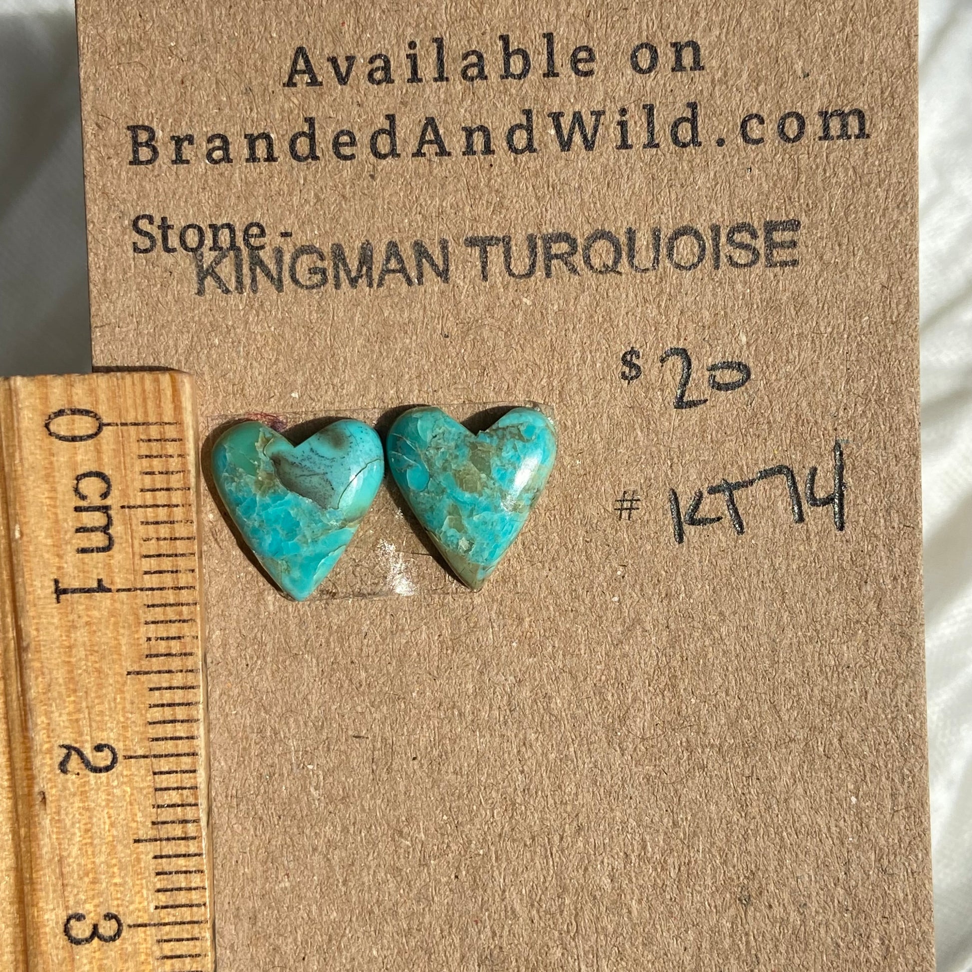 Kingman Turquoise Cabochon - KT74 BF5089B2-55E1-405C-BAA0-4C7A748F09E4 Brandedandwild.com
