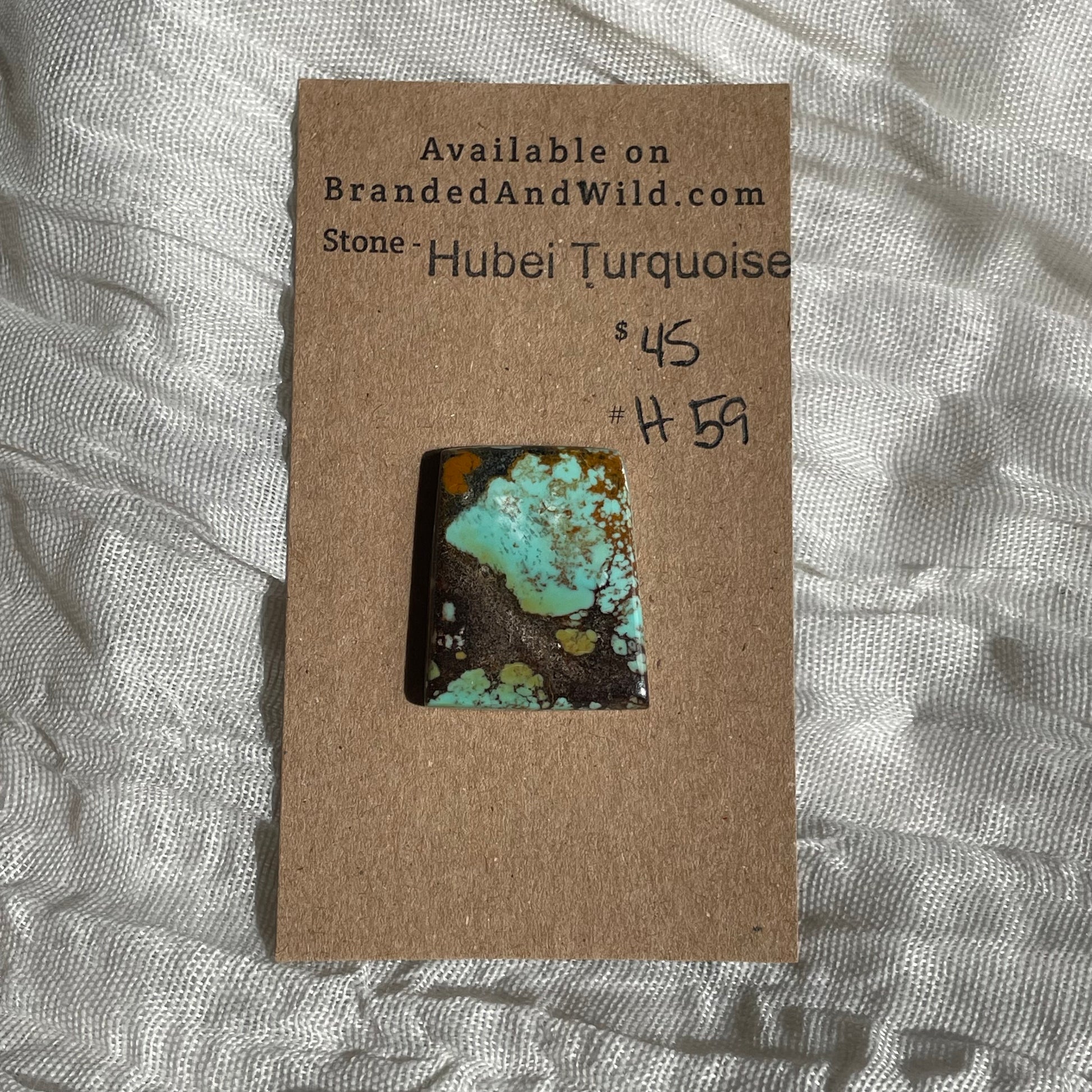 Hubei Turquoise Cabochon - H59 BF56AE68-70D2-49AC-93F8-3FEE09E5E9E7 Brandedandwild.com