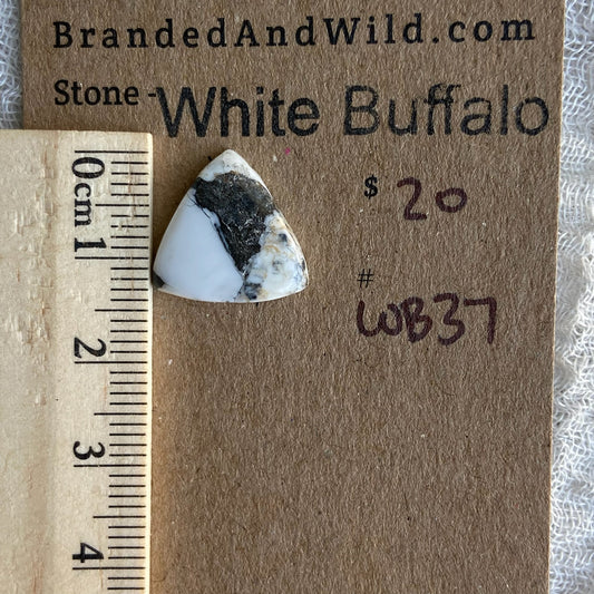White Buffalo Cabochon - WB37