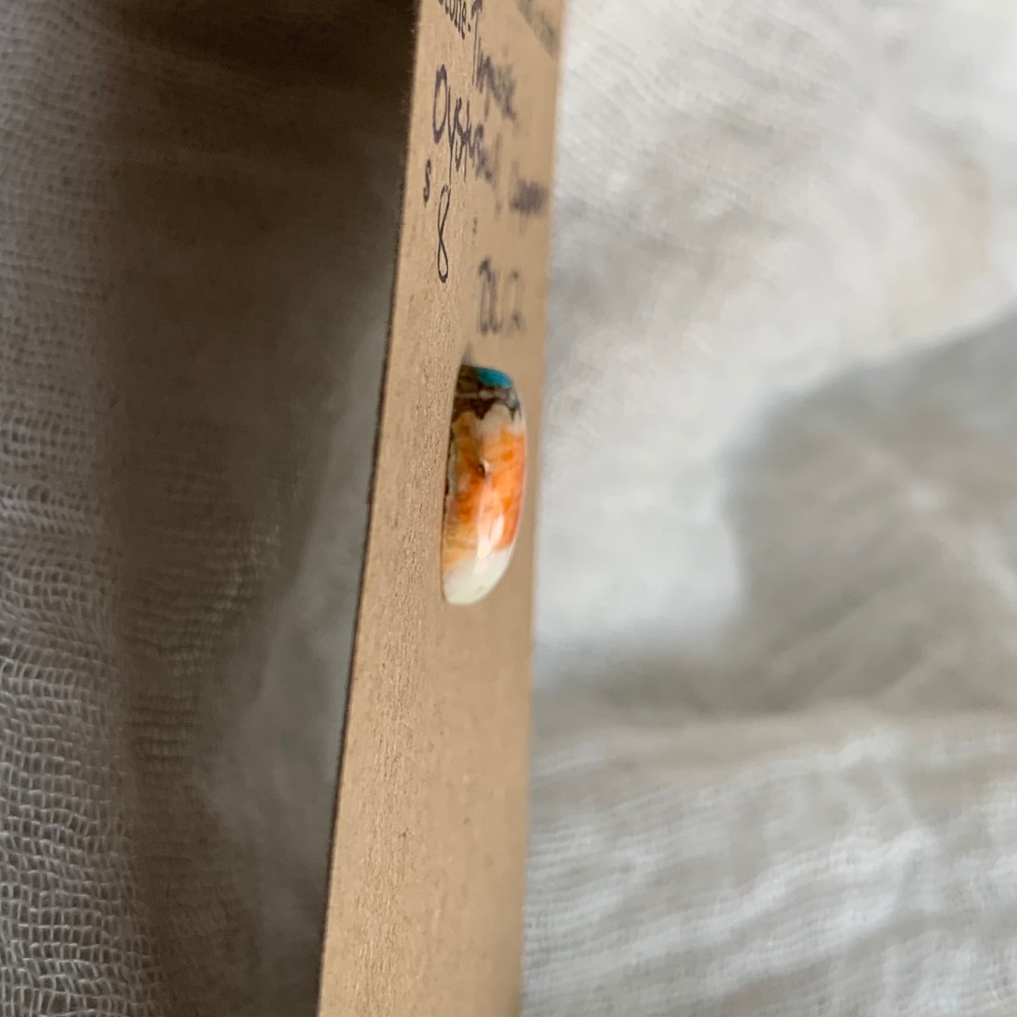 Turquoise, Oystershell, Copper Cabochon - TOC12