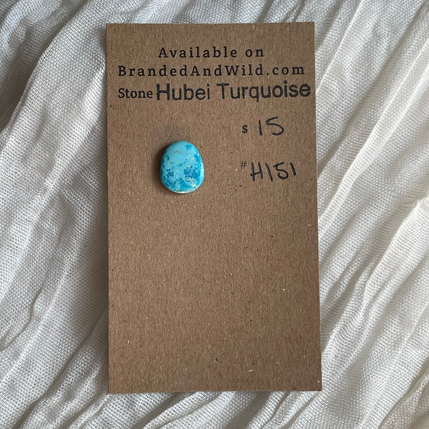 Hubei Turquoise Cabochon - H151 BF67D6C1-23A8-4DBE-AF43-2D052D70A890 Brandedandwild.com