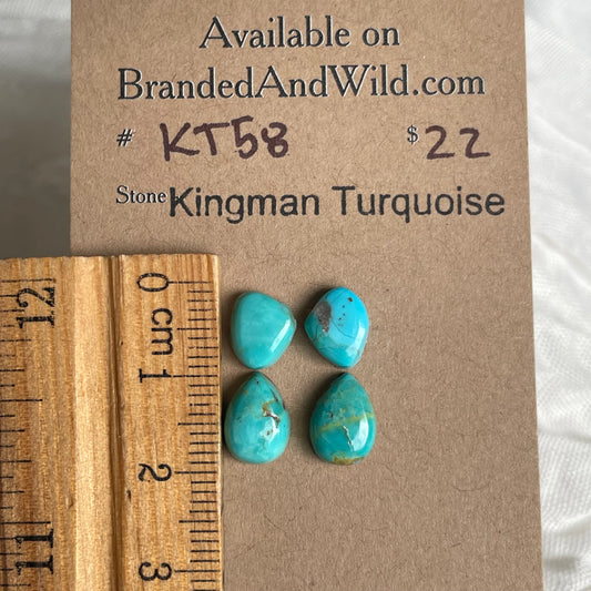 Kingman Turquoise Cabochon - KT58 BF6CDC6A-6FD9-4B5D-91D6-FFD93FCC66E5 Brandedandwild.com