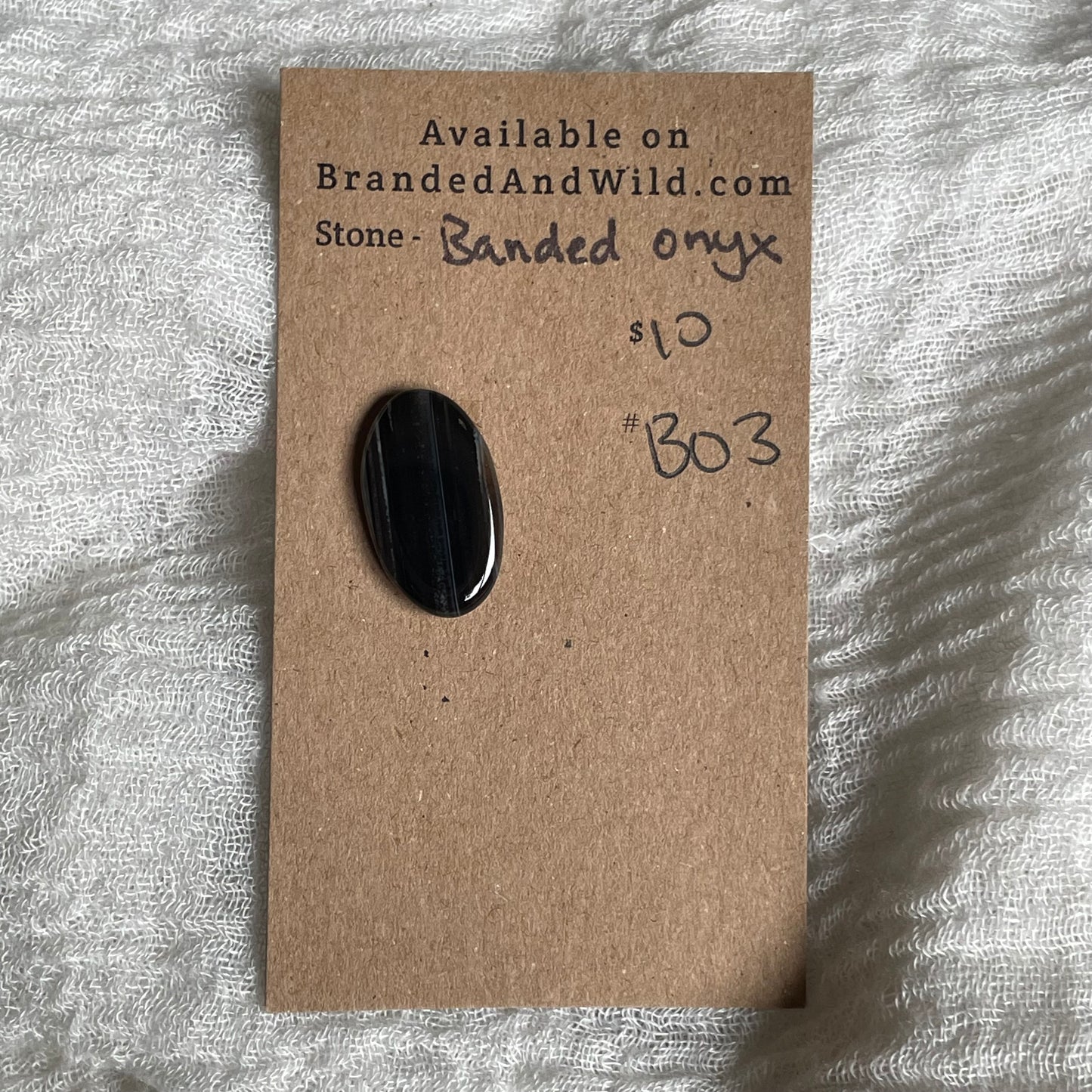 Black Onyx - Cabochon - B03