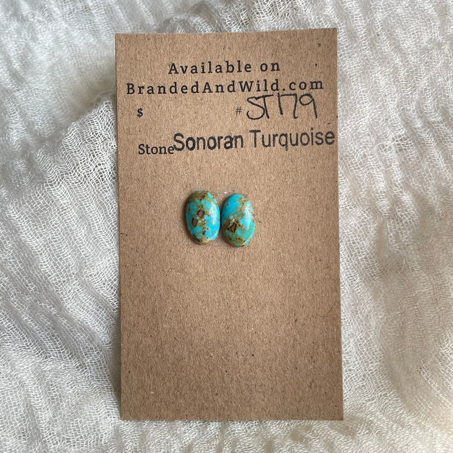 Sonoran Turquoise Cabochon - ST179 BF98069A-F66F-467A-9D26-67D11D42DF9D Brandedandwild.com