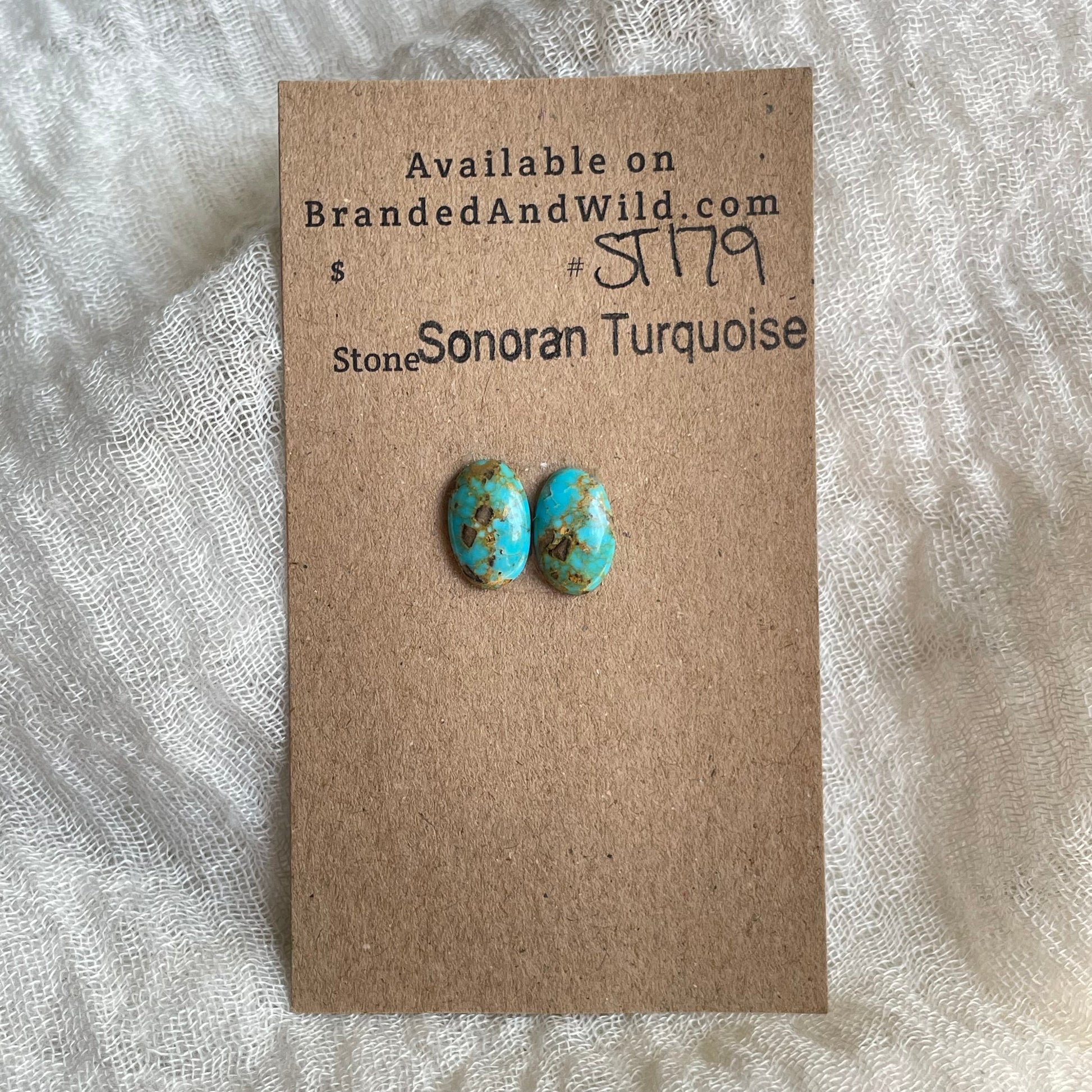 Sonoran Turquoise Cabochon - ST179 BF98069A-F66F-467A-9D26-67D11D42DF9D Brandedandwild.com