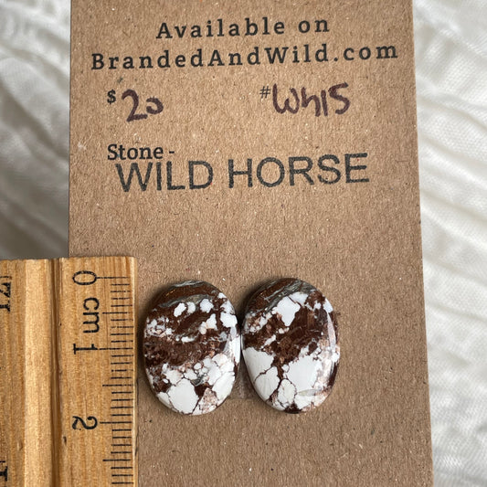 Wild Horse Cabochon - WH15 BF9D3737-0A97-4AF2-9080-516693D783F1 Brandedandwild.com