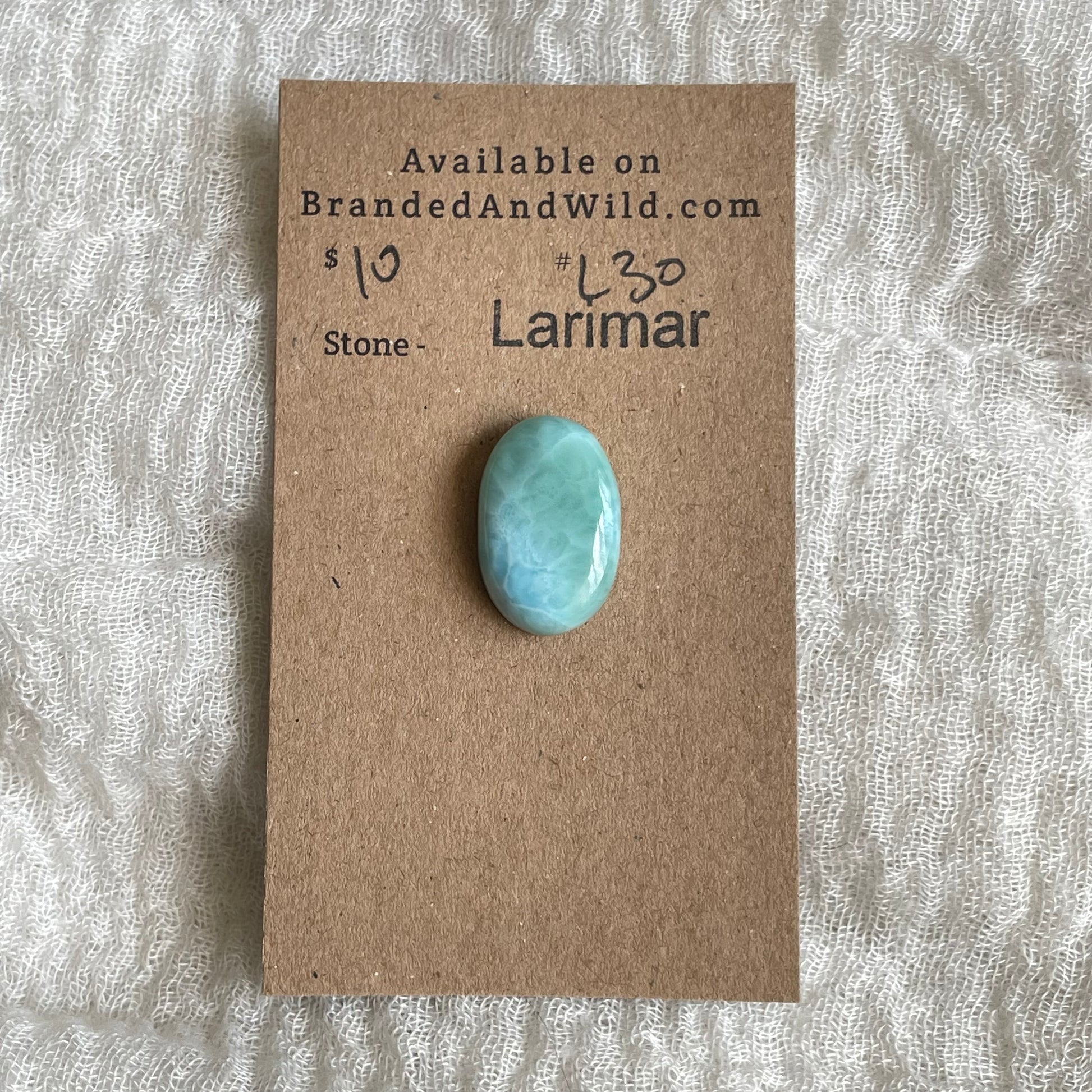 Larimar Cabochon - L30 BFBAF6B1-8380-408B-82BB-A051D2333F83 Brandedandwild.com