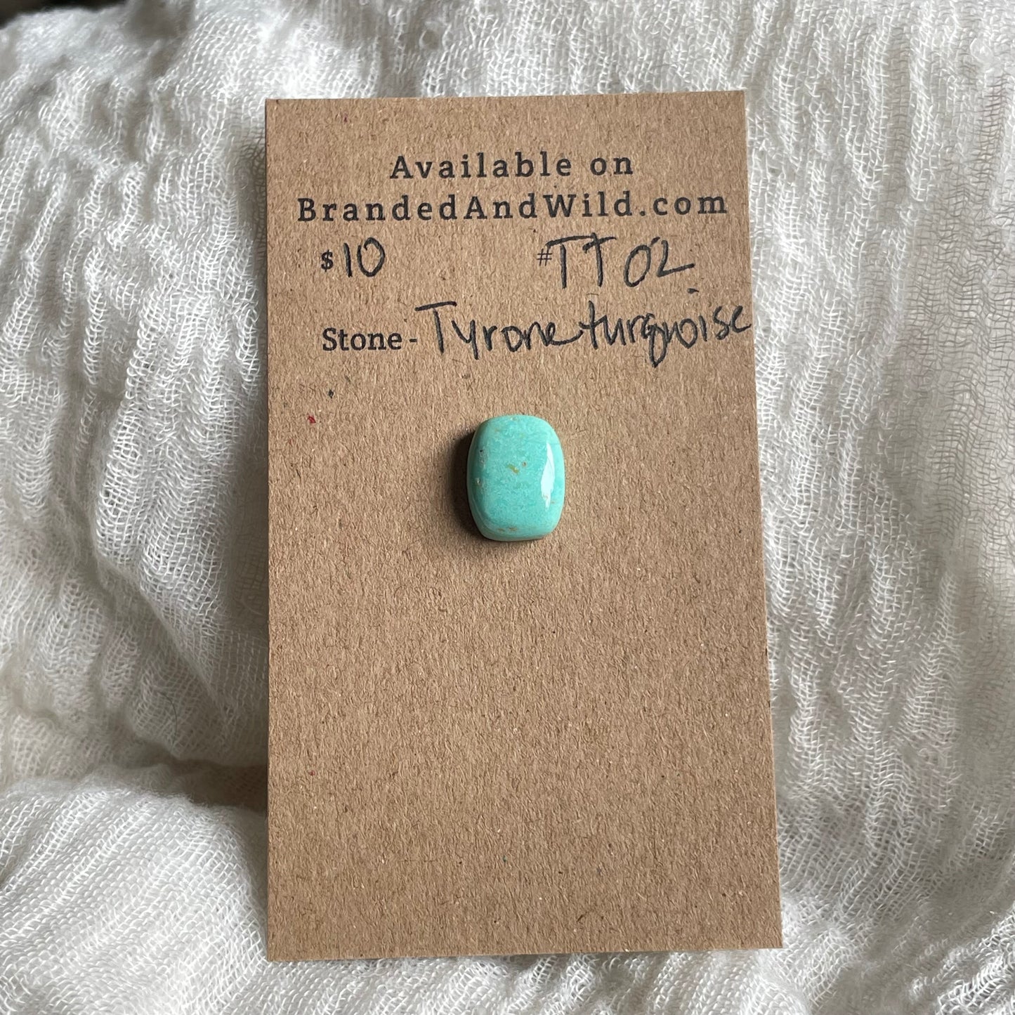 Tyrone Turquoise Cabochon - TT02 BFC24A0A-3D70-41D2-807B-1C1F35457508 Brandedandwild.com