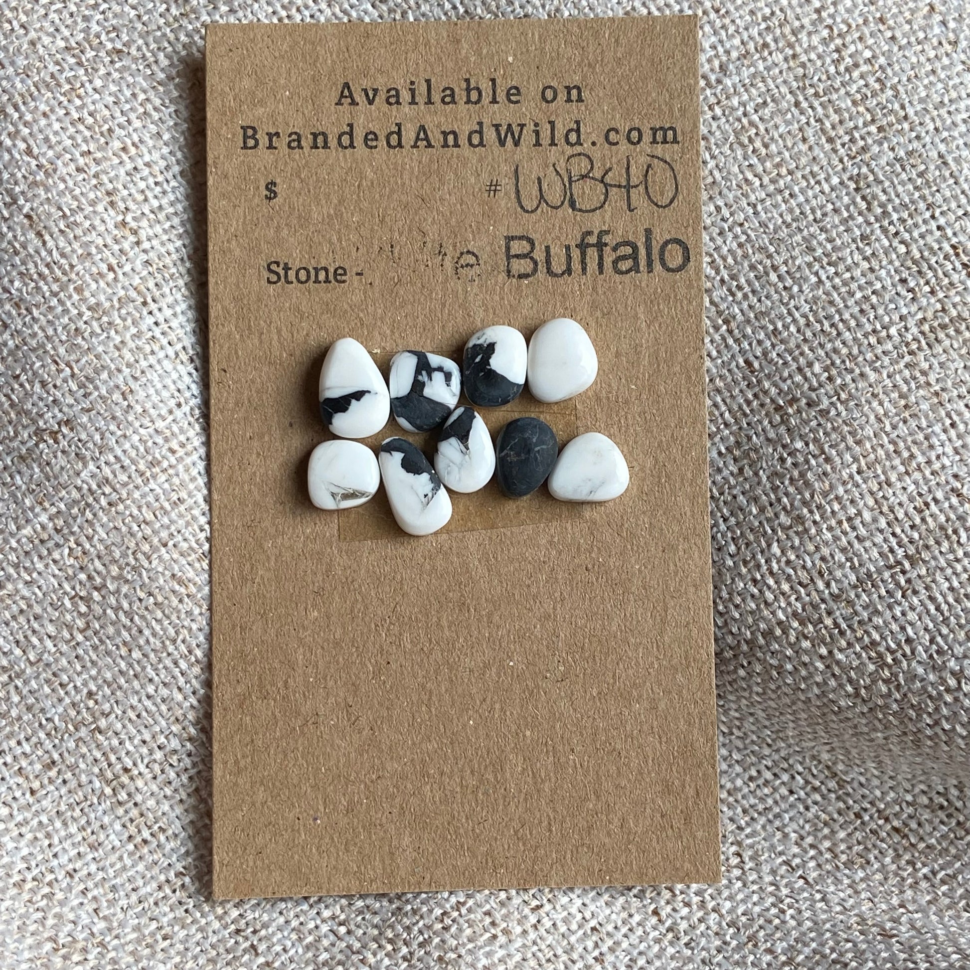 White Buffalo Cabochon - WB40 BFC93296-5EB4-47CC-8A09-F189A538CAC7 Brandedandwild.com