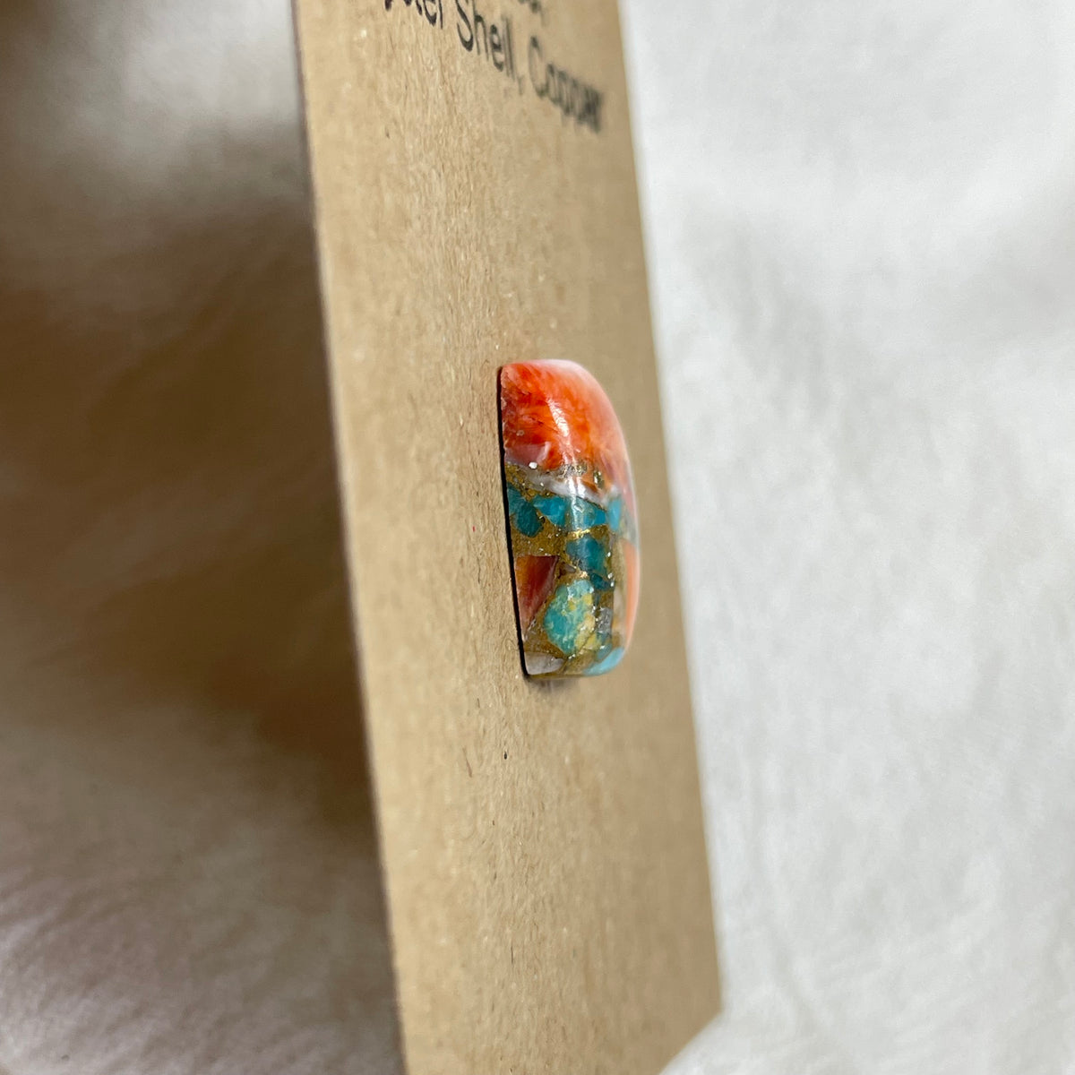Turquoise, Oyster Shell, Copper Cabochon - TOC69