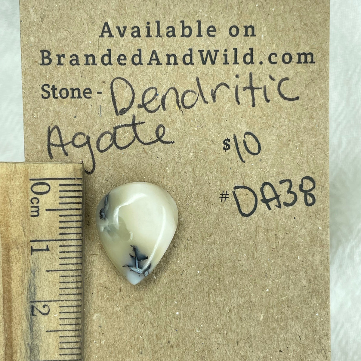Dendritic Agate Cabochon - DA38 BFD97F5B-0B83-44D1-ADC8-3BE5A3C3DB83 Brandedandwild.com