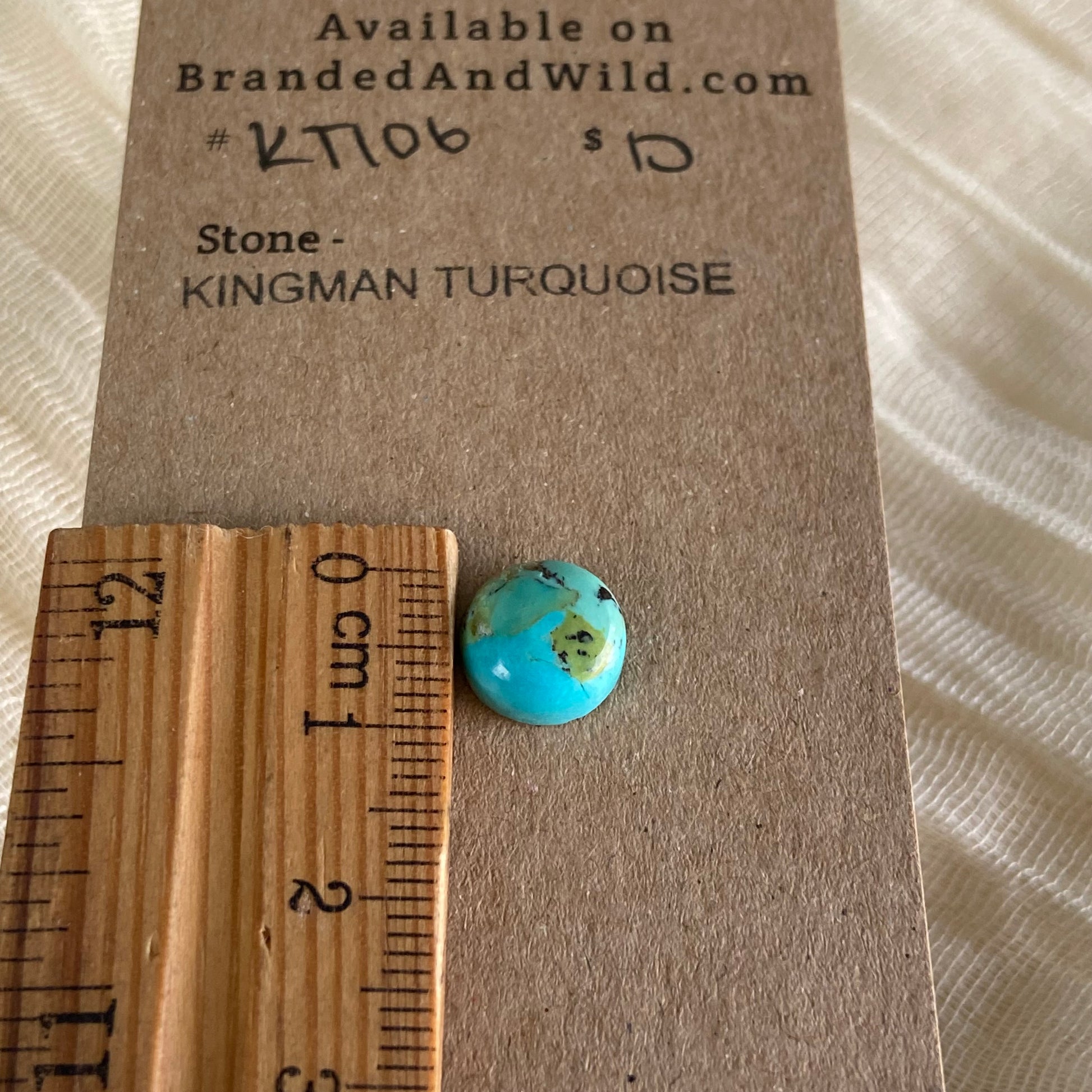 Kingman Turquoise Cabochon - KT106 BFDA86B9-CC8C-4A9A-9202-4D6E840ACCAC Brandedandwild.com