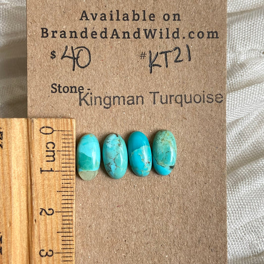 Kingman Turquoise Cabochon - KT21 BFDF31AF-B5BE-400A-A669-5A1DA76B7D37 Brandedandwild.com