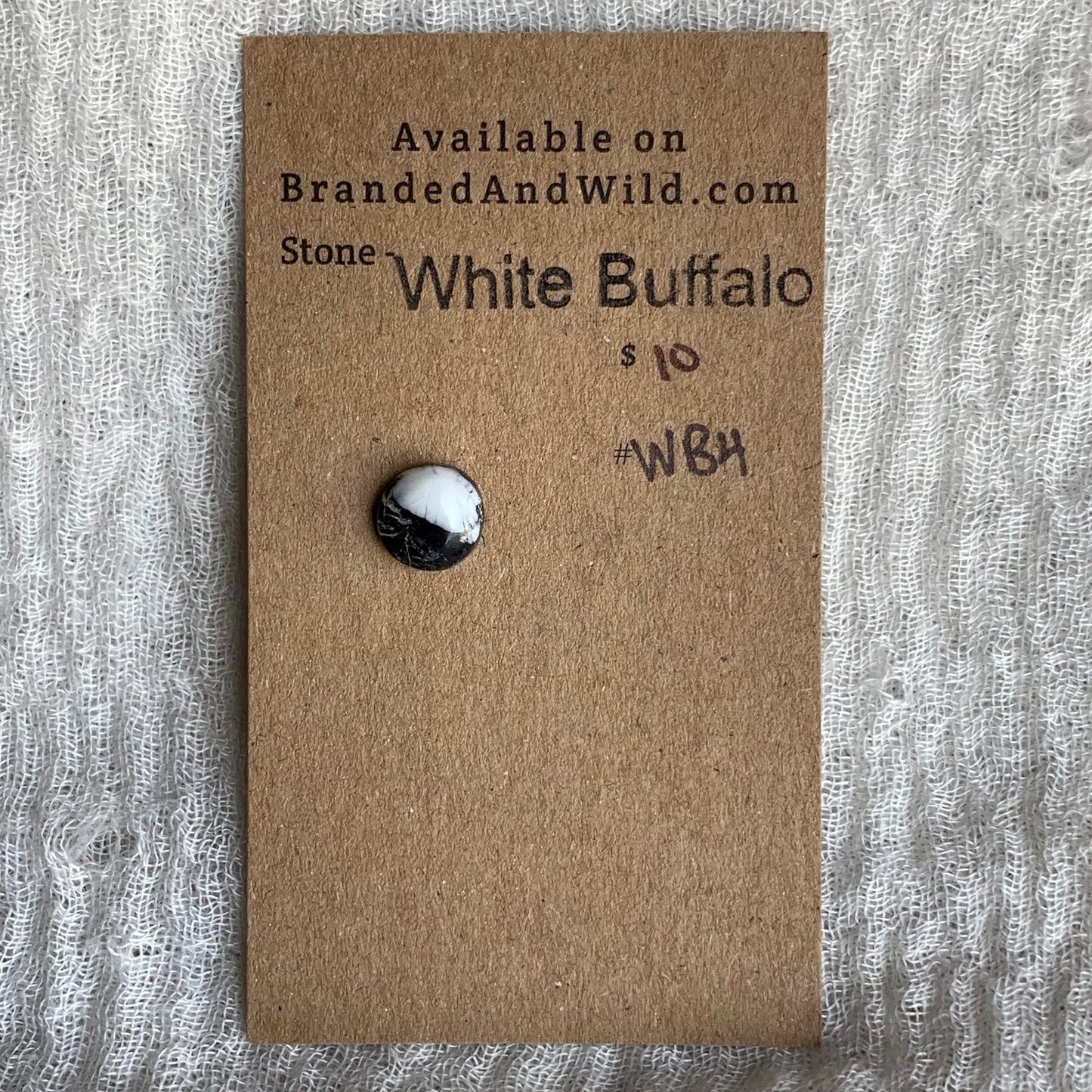 White Buffalo Cabochon - WB4