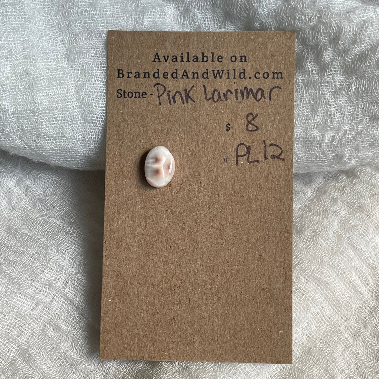 Pink Larimar Cabochon - PL12